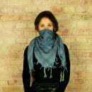 Kufiya - grey - grey-dark - Shemagh - Arafat scarf