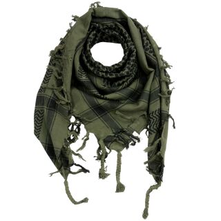 Kufiya - green-khaki - black - Shemagh - Arafat scarf