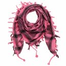 Kufiya - Skulls with sabre pink - black - Shemagh - Arafat scarf