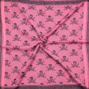 Palituch - Totenköpfe mit Säbel pink - schwarz - Kufiya PLO Tuch