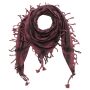 Kufiya - Skulls chequered red-bordeaux - black - Shemagh - Arafat scarf