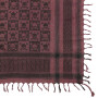 Kufiya - Skulls chequered red-bordeaux - black - Shemagh - Arafat scarf