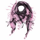 Kufiya - pink - black - Shemagh - Arafat scarf