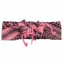 Bandana Palituch - rosa - schwarz - leichtes Kufiya Kopftuch ca. 55x55 cm