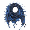 Kufiya - blue-ultramarine - black - Shemagh - Arafat scarf