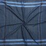 Kufiya - blue-ultramarine - black - Shemagh - Arafat scarf