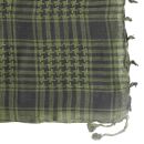 Kufiya - basic woven green-olive green - black - Shemagh - Arafat scarf