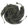 Kufiya - basic woven green-olive green - black - Shemagh - Arafat scarf