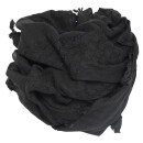 Kufiya - basic woven black - black - Shemagh - Arafat scarf