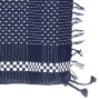 Kufiya style scarf - cross pattern - blue navy - white - Shemagh - Arafat scarf