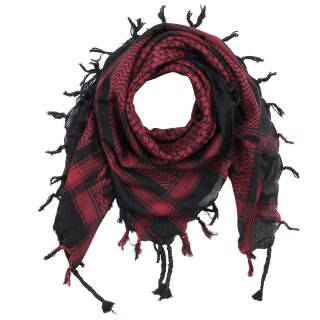 Kufiya - black - red-bordeaux - Shemagh - Arafat scarf