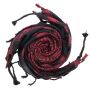 Kufiya - black - red-bordeaux - Shemagh - Arafat scarf