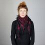 Kufiya - black - red-bordeaux - Shemagh - Arafat scarf