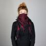 Kufiya - black - red-bordeaux - Shemagh - Arafat scarf