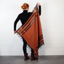 Kufiya - black - orange - Shemagh - Arafat scarf