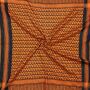 Kufiya - black - orange - Shemagh - Arafat scarf
