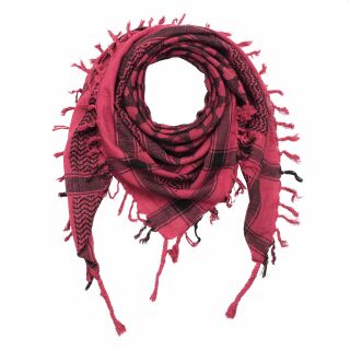 Pali Tuch PLO Halstuch aus Baumwolle  Schal 100 x 100 cm kariert Pink 
