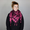 Kufiya - Hearts pink - black - Shemagh - Arafat scarf