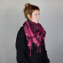 Kufiya - Hearts pink - black - Shemagh - Arafat scarf